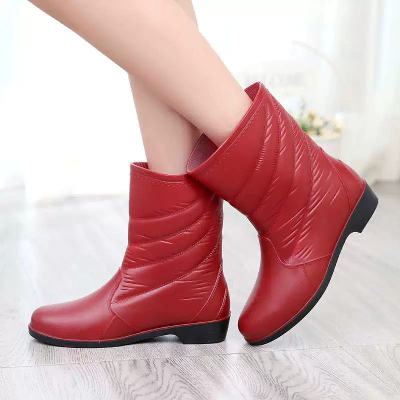 Other Brand Mid-Calf Boots - Fashionable Winter Footwear, Non-Slip Sole, Warm Lined for Cozy All-Day Wear
