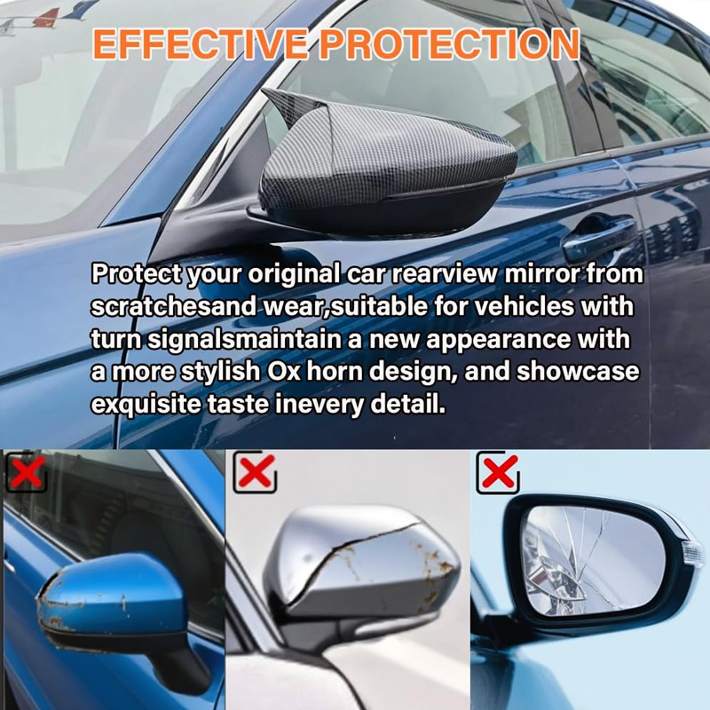 Suitable for Honda 10Th Generation Accord Horn Rearview Mirror Modification 18-22 Accord Rearview Mirror Shell Decorative Cover