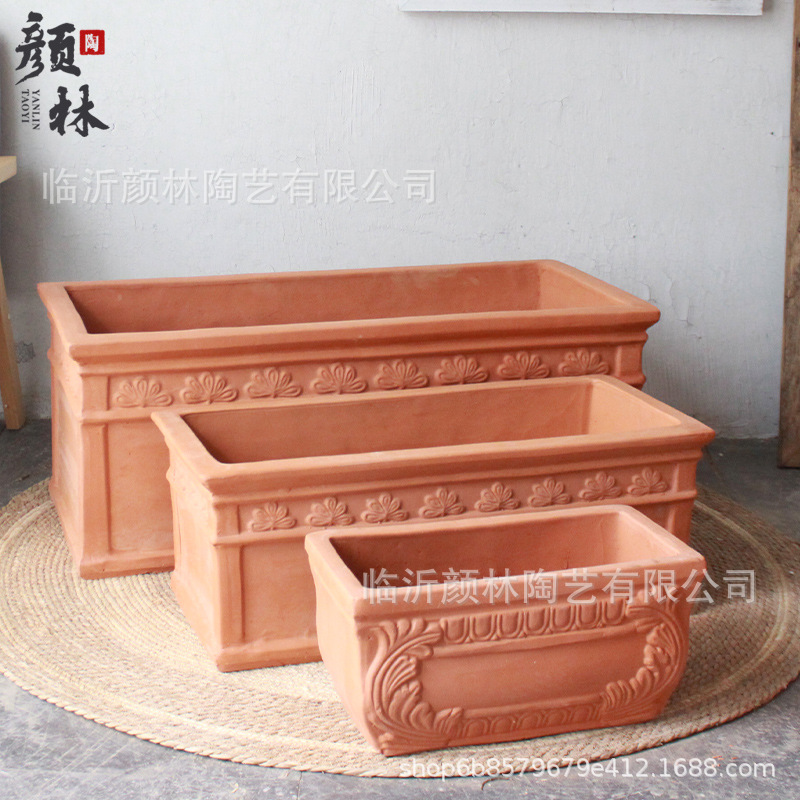 Caja de flores rectangular, canal de flores, gran maceta de flores, gran maceta de barra larga, gran maceta de barra, gran maceta de esquina, maceta rectangular, maceta de pared cercada