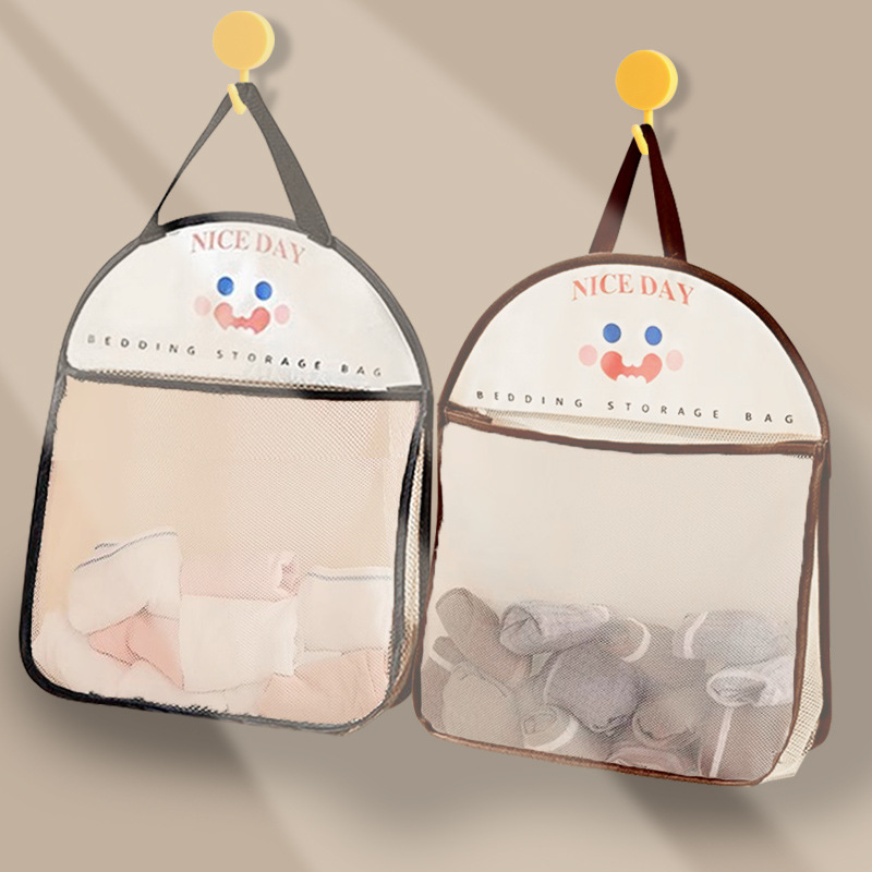 门后杂物挂袋挂墙置物袋衣柜内衣内裤袜子收纳袋卧室床头悬挂网兜