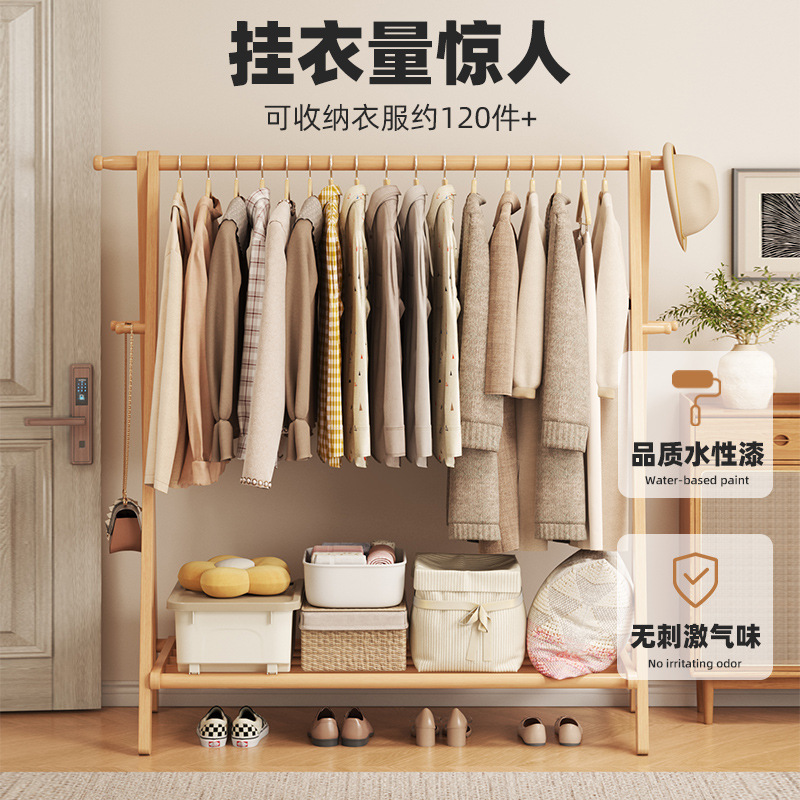 percha de sombrero percha de madera sólida percha de ropa doméstica percha de ropa percha de madera percha de ropa percha de ropa vertical simple