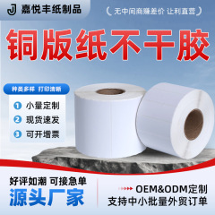 批发铜版纸不干胶贴纸服装吊牌标签冷冻食品不干胶打印纸空白条码