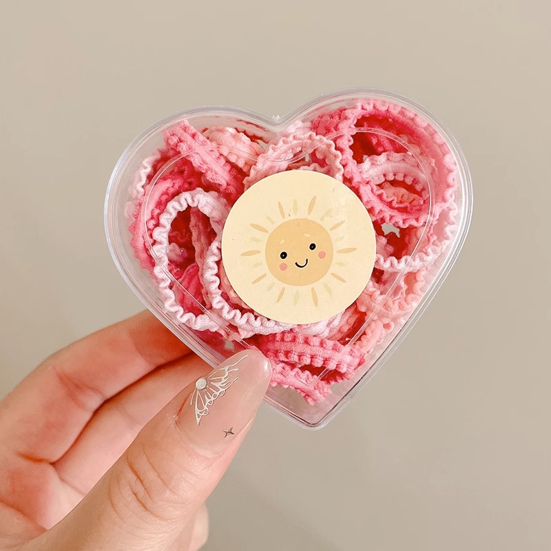 Alta cuerda de pelo de cola de caballo elástica tocado de los niños la banda de goma del lazo del pelo de la niña no duele la cubierta de cuero de la banda del pelo de la cuerda del pelo de la niña