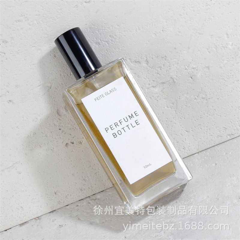 Transparent glass perfume