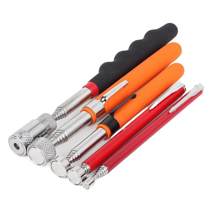 Ximeng dispositivo de recogida varilla de succión magnética retráctil con luz varilla magnética herramienta de reparación automática de metal dispositivo de recogida varilla de succión