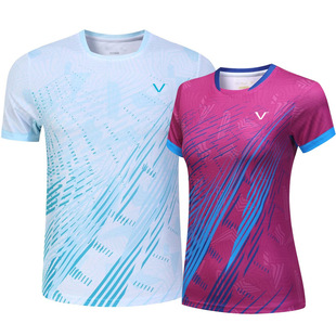 New Badminton Uniforms for Men and Women, Competition Uniforms for Couples, Quick-Drying Short-Sleeved Student Volleyball Uniforms, Kidsren's Sportswear 50013
