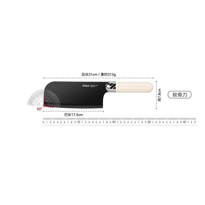 Cuchillo de cocina transfronterizo nuevo cuchillo de hueso de cocina de acero inoxidable cuchillo de cocina doméstico combinación mayorista