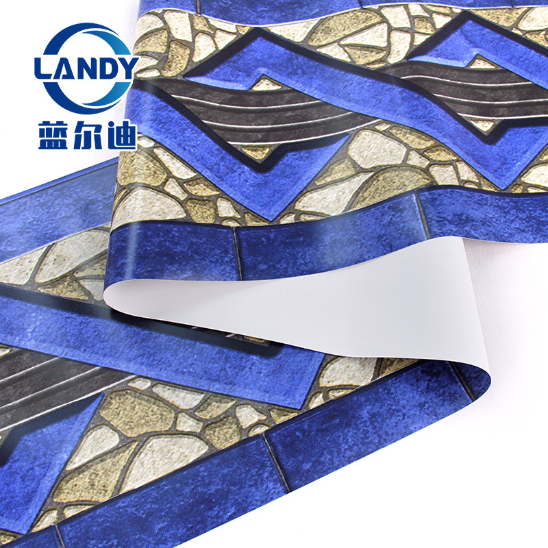 【花边胶膜】蓝尔迪泳池胶膜 鱼池装饰 别墅会所乐园水池内衬