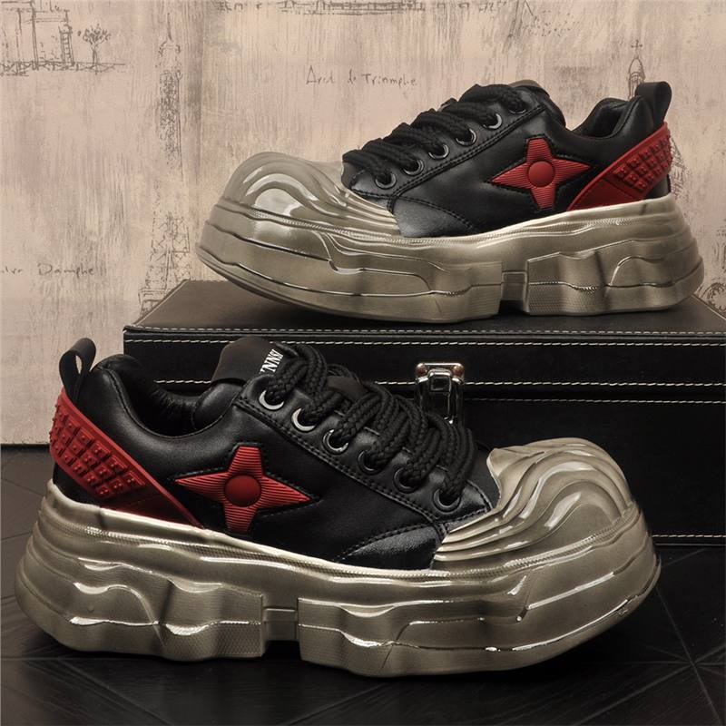 European Original Men's New Shell Toe Crystal Sole Trendy White Shoes Korean Style Niche Design Casual Shoes