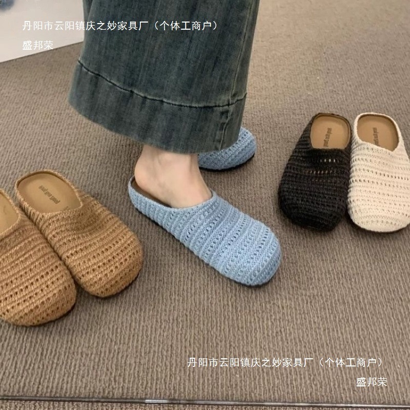 手織り厚底ボヘミアンビルケンシュトックシューズレディースアウターウェア25春夏休暇スリッポンアウターシューズカジュアル|undefined