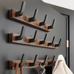 胡桃の木の木のフックの試着室は穴を開けないでください。