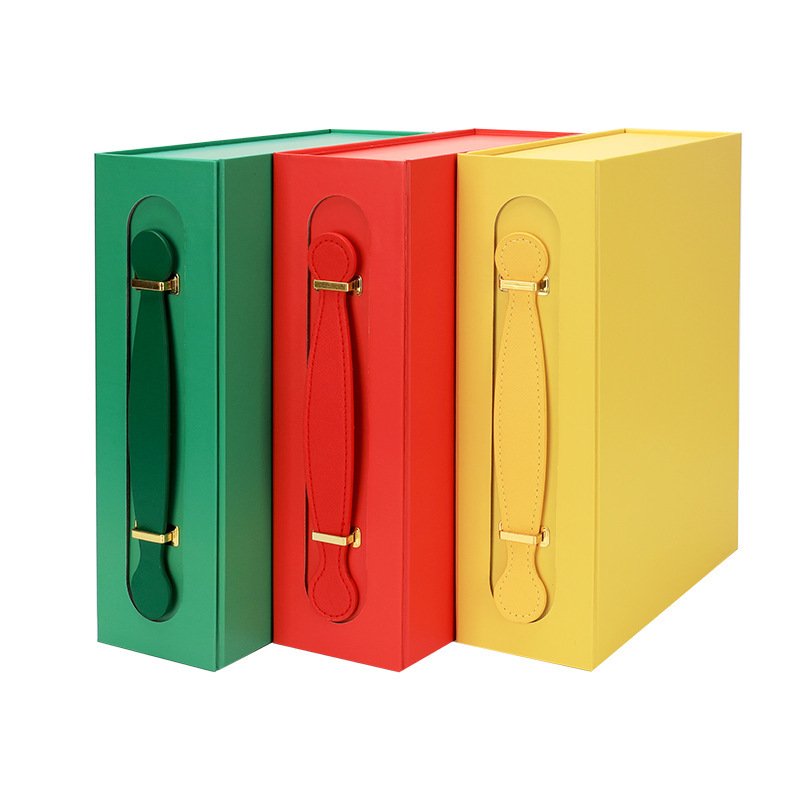 高档手提式折叠礼品盒包装定制印刷婚礼生日商务伴手礼精品礼盒