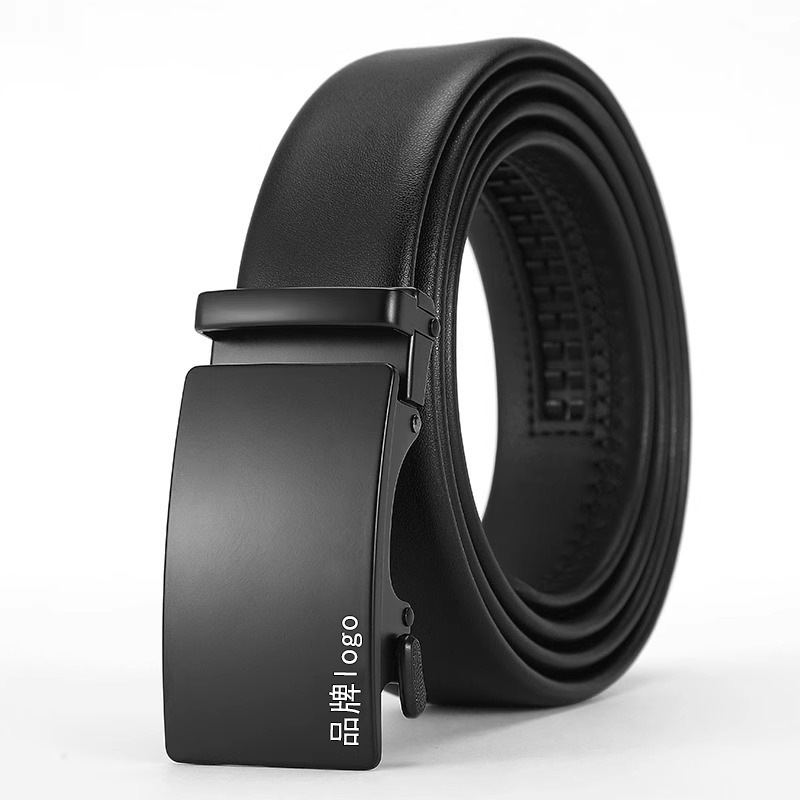 Cinturón de cuero para hombres cinturón de abrazadera automática de cuero para hombres cinturón de cuero de vaca 2025 nuevos jóvenes de mediana edad negocios