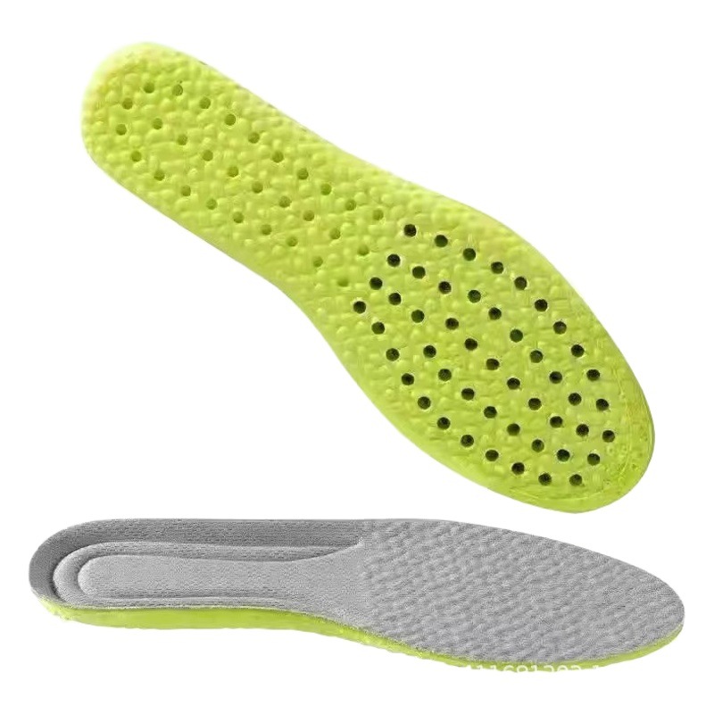 Military training for a long time, standing not tired, stepping on excrement, sports insoles for men and women, sweat-absorbent, breathable, deodorant, shock-absorbing, increased, thickened insoles