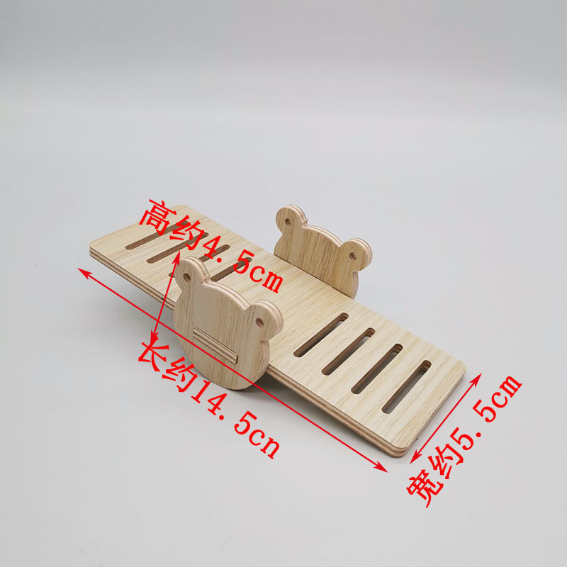 Hámster de madera suministros paisajismo hámster nido mini muebles decoración Villa madera maciza pequeña casa otoño