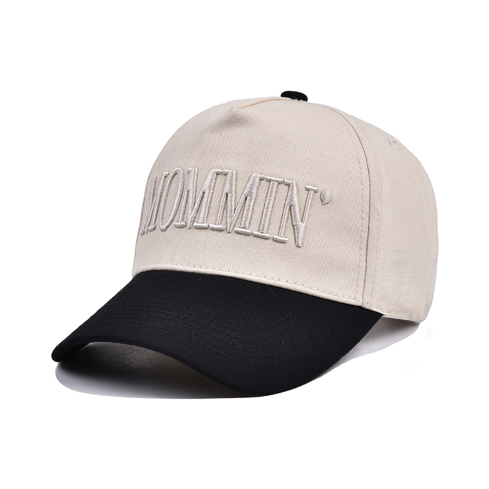 154g Weight Baseball Cap Hats Type Holiday, Shopping Occasion Cotton Material Letter, Color Block Pattern All Seasons Season Unisex Gender Simple Style Style Curved Eaves Rim Unisex Simple Style Letter Color Block Curved Eaves Baseball Cap 5