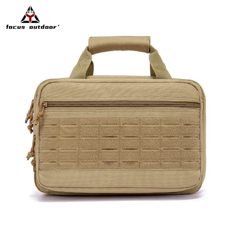 Deportes al aire libre almacenamiento crossbody bolsa de pecho táctico hombres y mujeres bolsa de almacenamiento láser corte poliéster táctica pistola bolsa