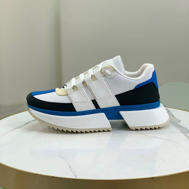 Мужские туфли с толстой подошвой модные кожаные туфли папы дышащие модные тренды пара в британском стиле Европа 2024 женщины