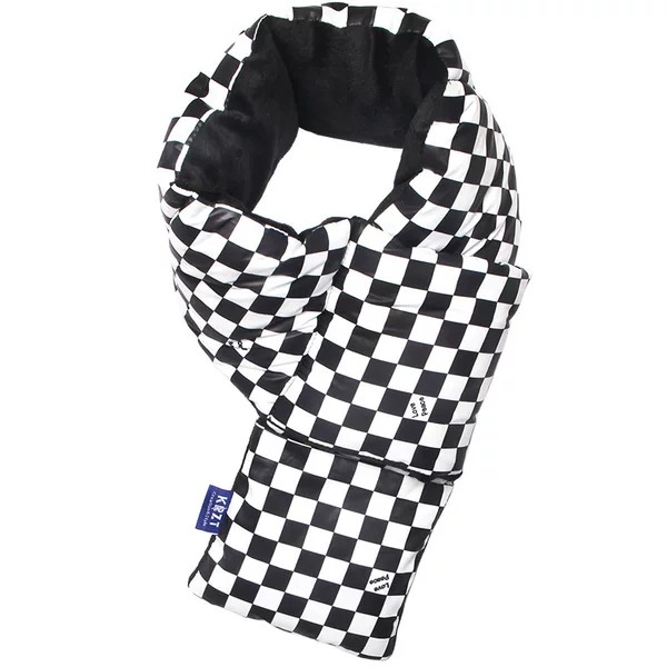 New Autumn and Winter Retro Japanese Style Crossover Women's All-match Down Velvet Scarf Thickened Warm Fashionable Neck Set for Men