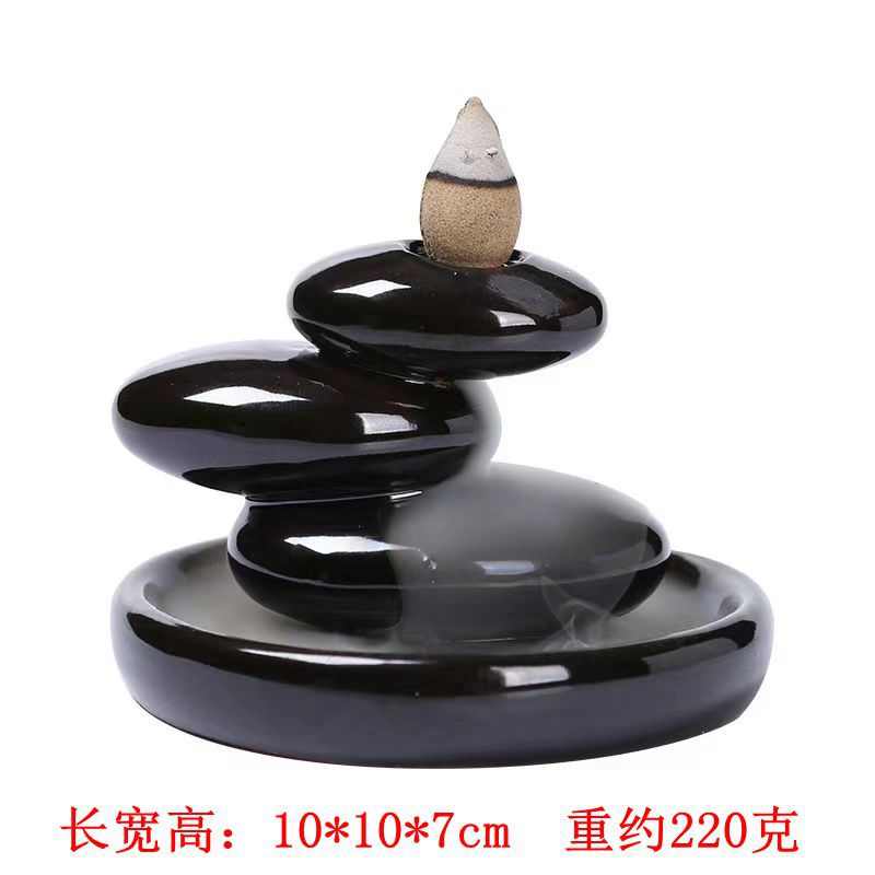 禅意三生石黑色