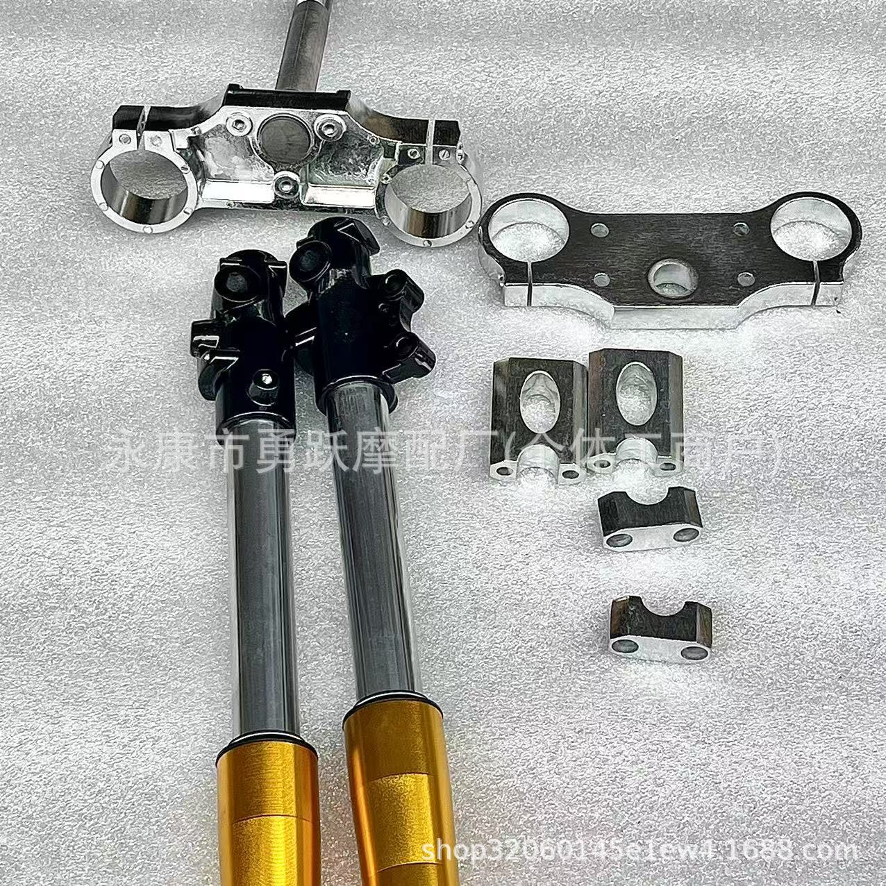 Off-Road Motorcycle Mini Racing Accessories 710mm Inverted Front Shock Absorber with Direction Stabilizer Front Fork