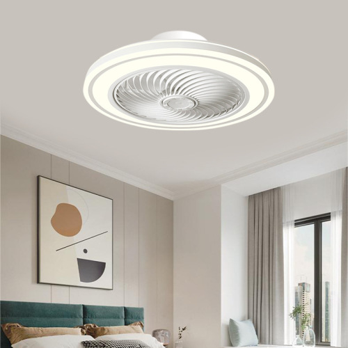 Slim Sun Dial Fan Lamp Bed Room Ceiling Lamp Simple Modern Study Room Light Children's Room LED Restaurant with Fan