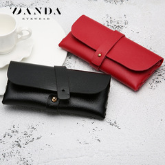Cross-border sunglasses case, hand-held leather sunglasses bag, PVC leather handmade sunglasses box, wholesale