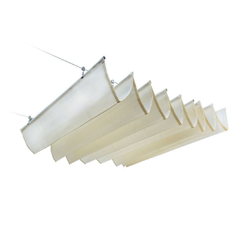 高端户外伸缩收拉式波浪式天幕幼儿园室外泳池遮阳网防晒网新款