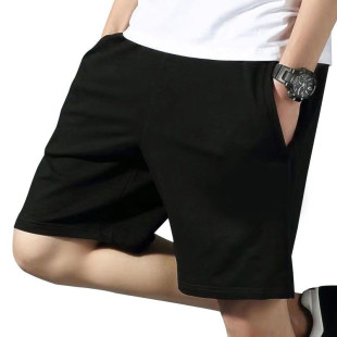 Solid Color Cotton Casual Shorts Men's Outer Wear Summer Men's and Women's Thin Five-point Pants Men's Casual Pants Men's Loose Sports Pants