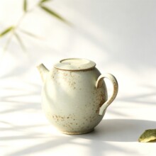 景德镇手工茶具 志野釉茶壶开片志野烧泡茶器窑变小茶壶陶壶