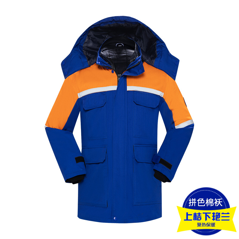 Ropa de trabajo, chaqueta de algodón, invierno, color antiestático, estación de servicio, ropa de algodón caliente, ropa de algodón personalizada