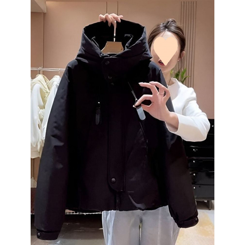 连帽冲锋衣女款2025新款春秋薄款宽松休闲夹克风衣棒球服潮|undefined