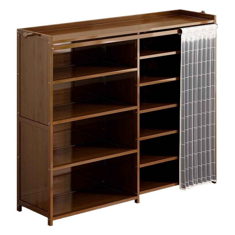 Simple zapato rack multi-capa de la puerta de almacenamiento artefacto económico estante estudiante dormitorio zapato gabinete ahorro de espacio