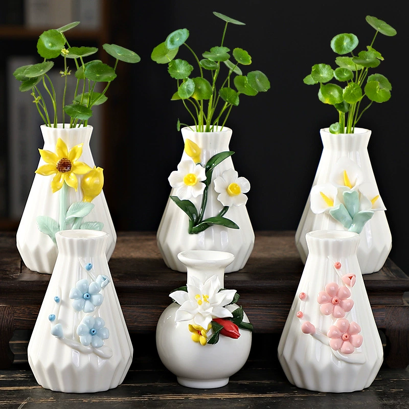 Не Брахман полосатый ручной Замес цветок керамическая простая гидропонная Маленькая ваза креативные мини свежие украшения гостиная сухая