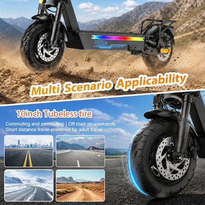 Qatlanan elektrik skuterlər | range, 10-inch foldable, 1200W high