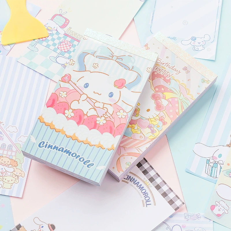 Креативный мультяшный Sanrio семейный блокнот для подписей, милый блокнот для начальной школы, бланк для записок