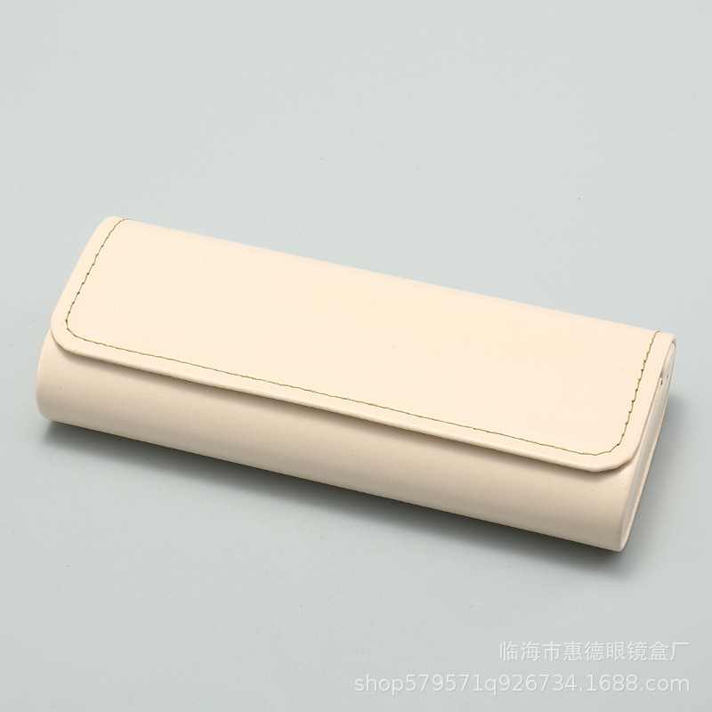 工場ロットPU皮質車線手作りメガネケースJP細紋圧壊光学老花収納ケース印刷可能|undefined