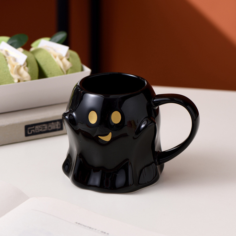 ハロウィーンプレゼントのアイデアは妖精陶磁器カップかわいい幽霊漫画マークカップ朝食カップを責める|undefined
