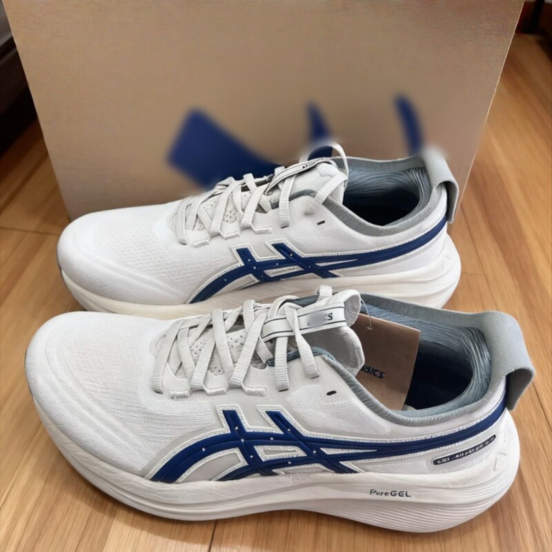 New Arthur Men's Running Shoes Gel-Nimbus 27 Shock Absorbing Wear-Resistant Racing Breathable Cushioning Sports Shoes