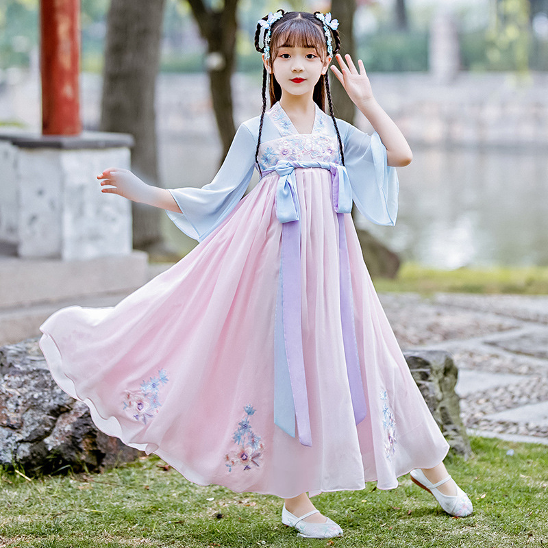 Girls chinese hanfu film drama cosplay Chinese Style Fairy princess dresses girls chinese traditional costumes 