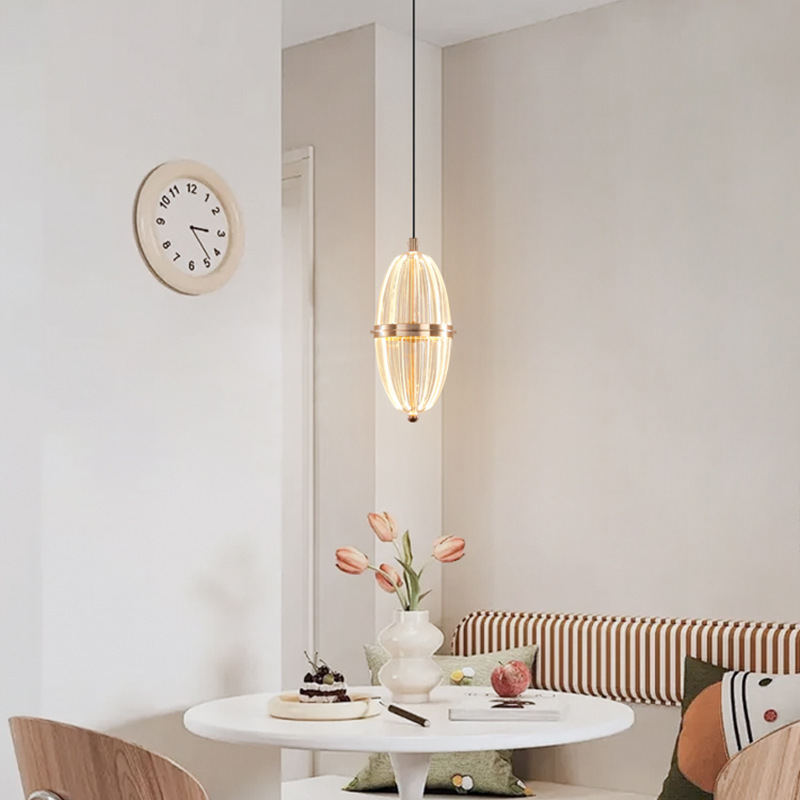 Diseñador de comedor bar simple aluminio elevador de diseño de lámpara principal creativo pequeño dormitorio lámpara de cama puede