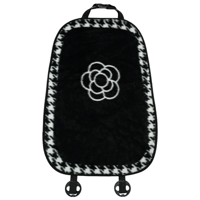 High-grade Camellia Houndstooth Side | Seat cushion, seat cover - rabbit-fur-houndstooth-edge-camellia-cushion-backrest-printed