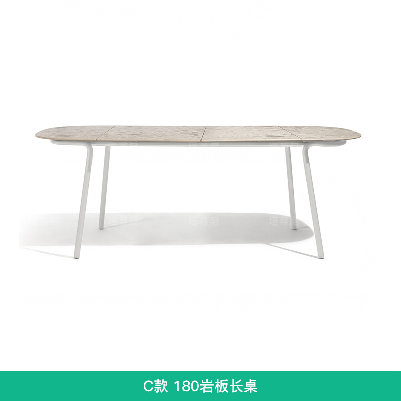 Mesas y sillas de teca para exteriores, muebles de ratán resistentes a la lluvia y al sol para patio, conjunto de mesa larga de madera maciza para ocio en jardín o balcón. image 13