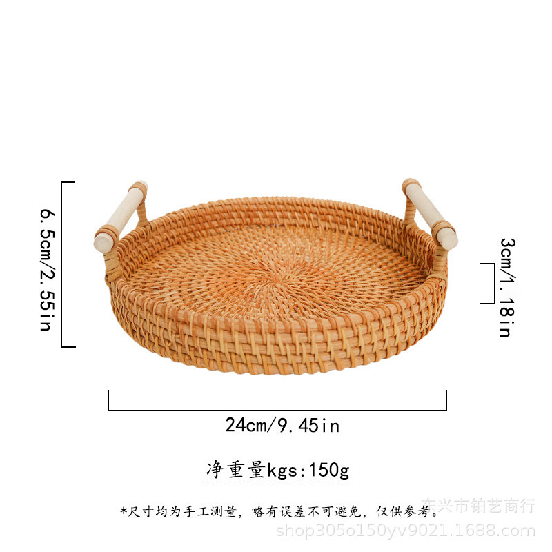 メーカー現物ベトナム編みかごパン果物菓子両耳手提げピクニックかごテーブル編みかご|undefined