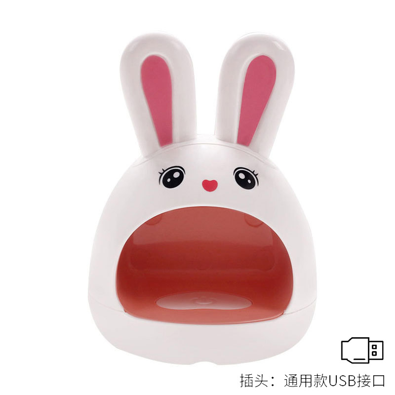 Mini lámpara de fototerapia de uñas lindo conejo esmalte de uñas pegamento lámpara de hornear portátil de mano máquina de fototerapia doméstica entrega de una sola pieza