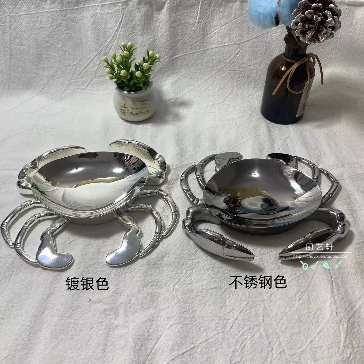 Краб из нержавеющей стали, подставка в форме краба, инструмент для еды краба, волосатый краб, посеребренный краб, позолоченный волосатый краб, отель