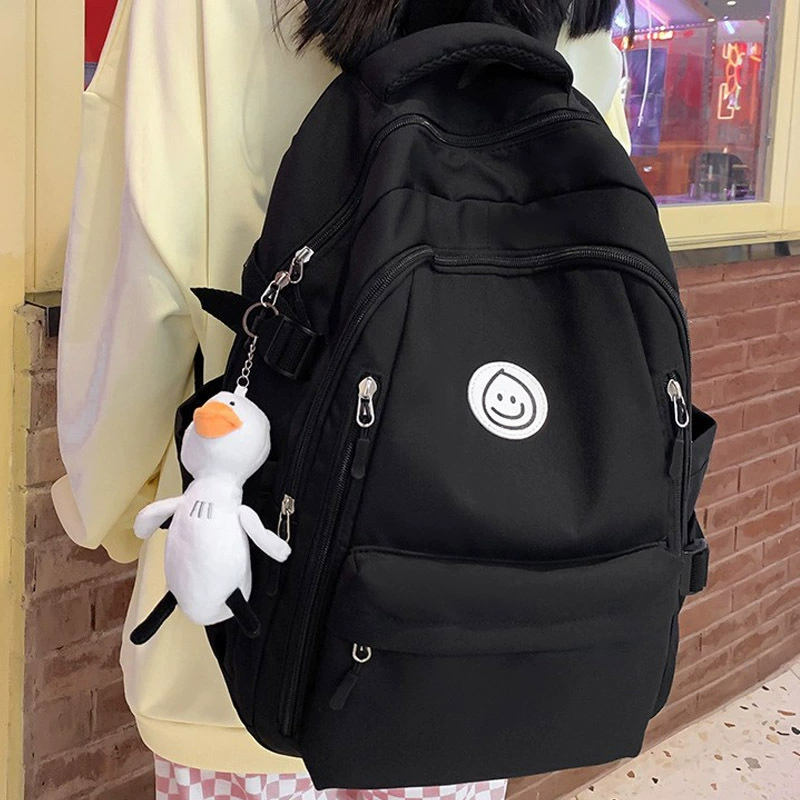 Capacious backpack for traveling, for secondary school, for students