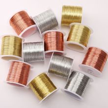 大卷保色铜丝线引线 手工diy串珠线造型线发簪首饰线材料饰品配饰