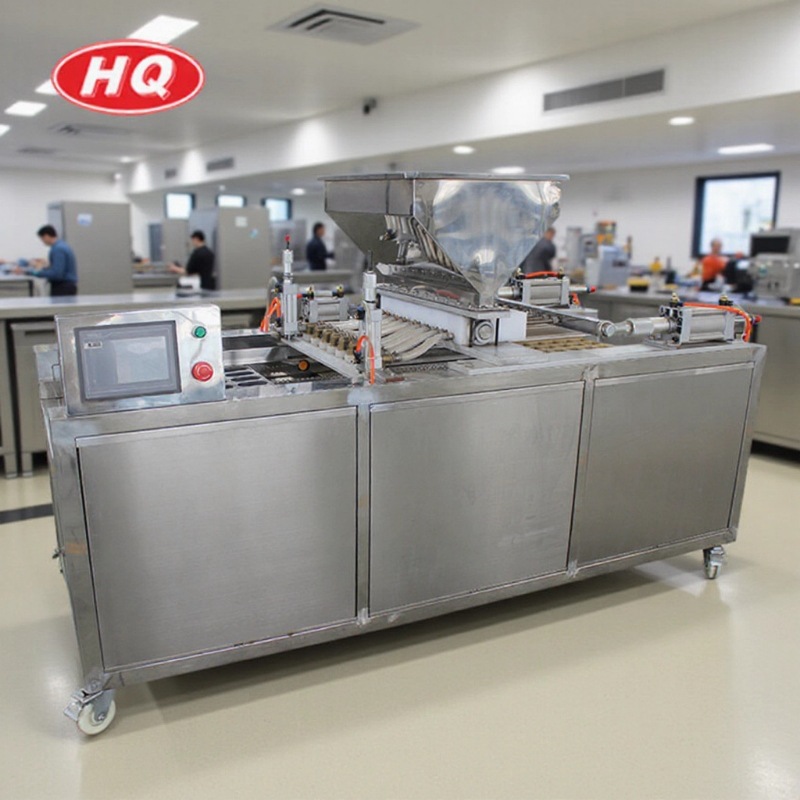 蛋糕注糊成型机  自动蛋糕机 蛋黄派设备 上海合强蛋糕成套生产线