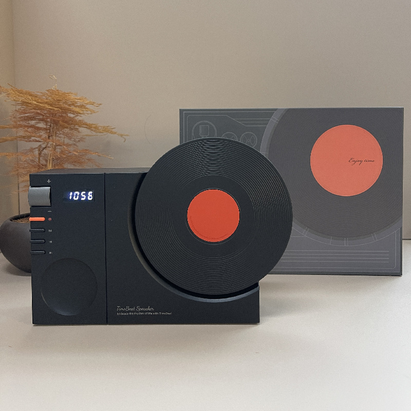 Sumi Time Bluetooth スピーカー高品質小型ミニホームワイヤレスレコード小型スピーカーデスクトップ誕生日ギフト|undefined